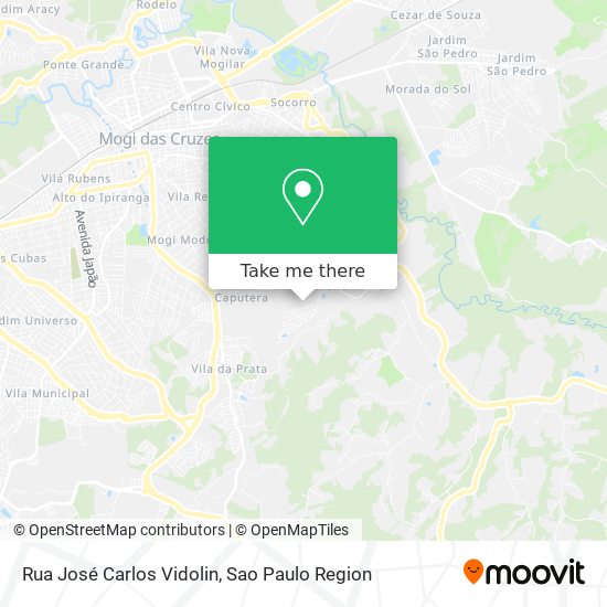 Rua José Carlos Vidolin map