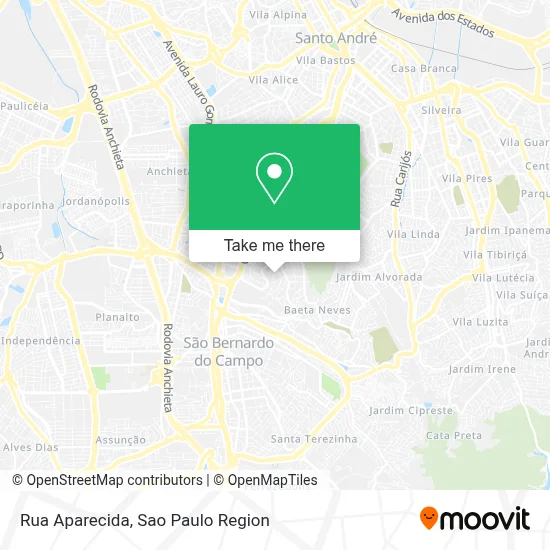 Rua Aparecida map