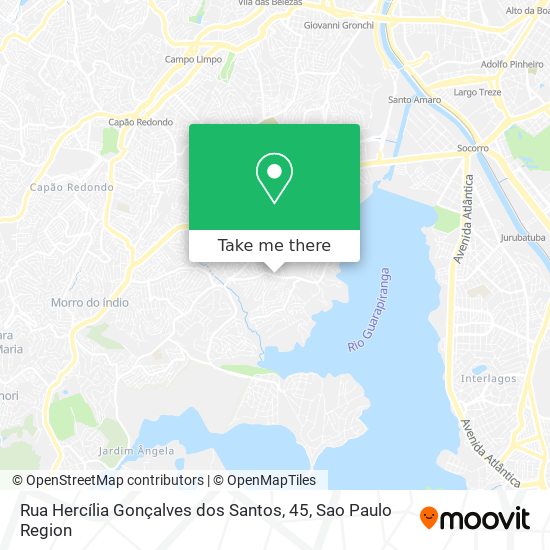 Mapa Rua Hercília Gonçalves dos Santos, 45