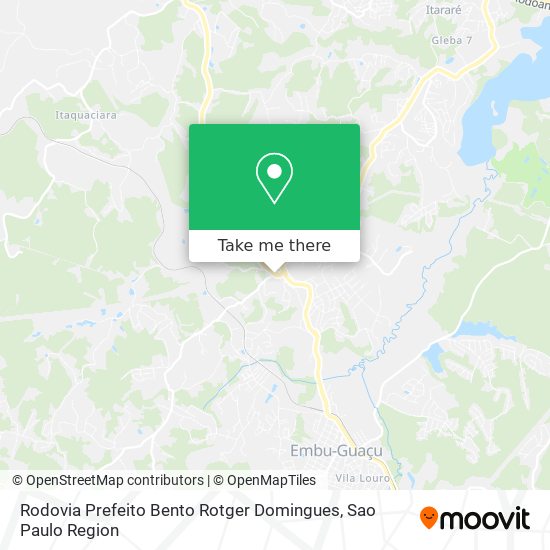 Rodovia Prefeito Bento Rotger Domingues map