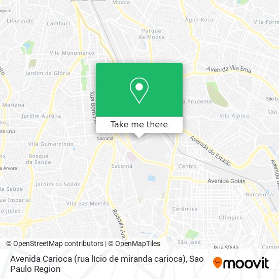 Avenida Carioca (rua lício de miranda carioca) map