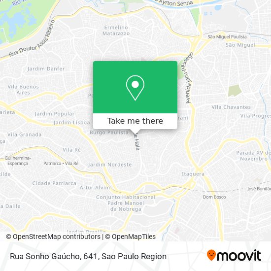 Rua Sonho Gaúcho, 641 map