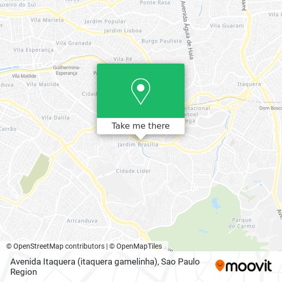 Mapa Avenida Itaquera (itaquera gamelinha)