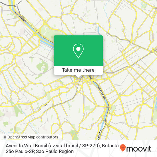Avenida Vital Brasil (av vital brasil / SP-270), Butantã São Paulo-SP map