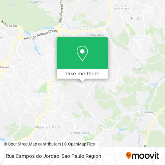 Rua Campos do Jordao map