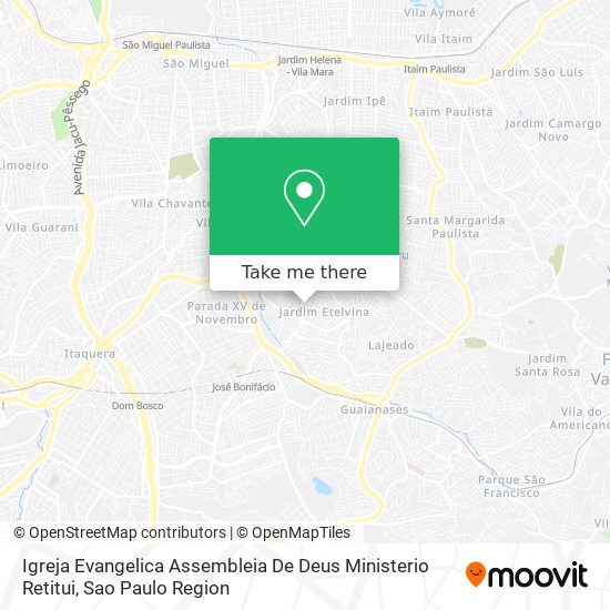 Mapa Igreja Evangelica Assembleia De Deus Ministerio Retitui