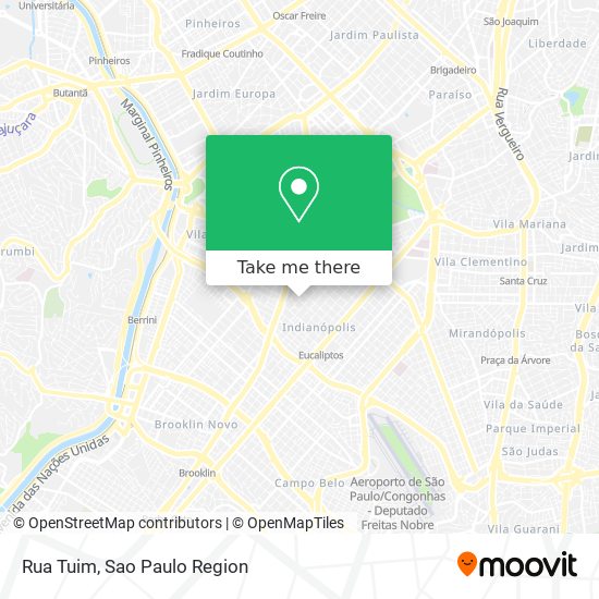 Rua Tuim map