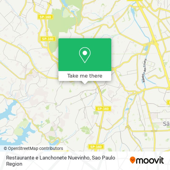 Mapa Restaurante e Lanchonete Nuevinho