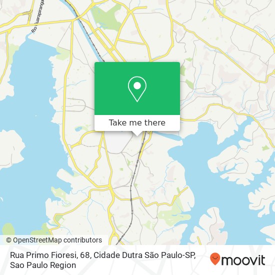 Mapa Rua Primo Fioresi, 68, Cidade Dutra São Paulo-SP