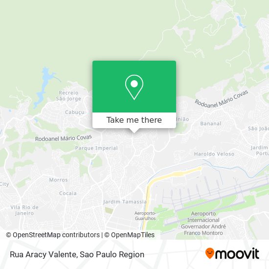 Rua Aracy Valente map