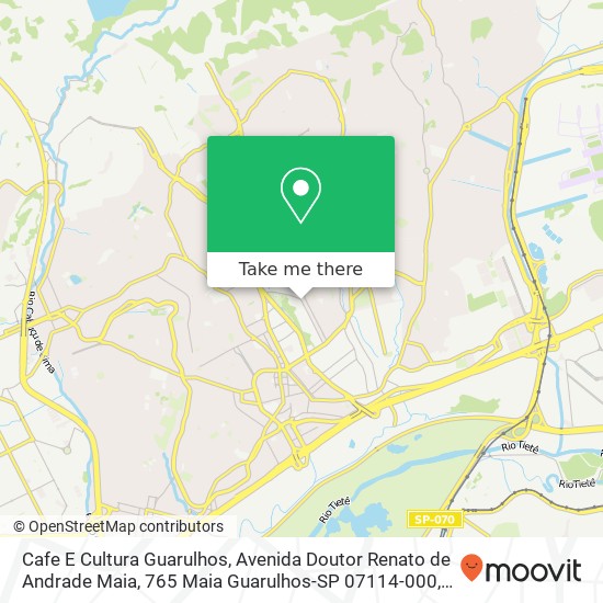 Mapa Cafe E Cultura Guarulhos, Avenida Doutor Renato de Andrade Maia, 765 Maia Guarulhos-SP 07114-000