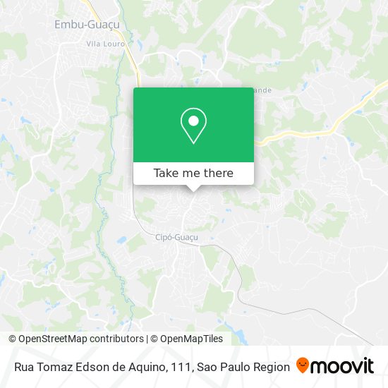 Mapa Rua Tomaz Edson de Aquino, 111