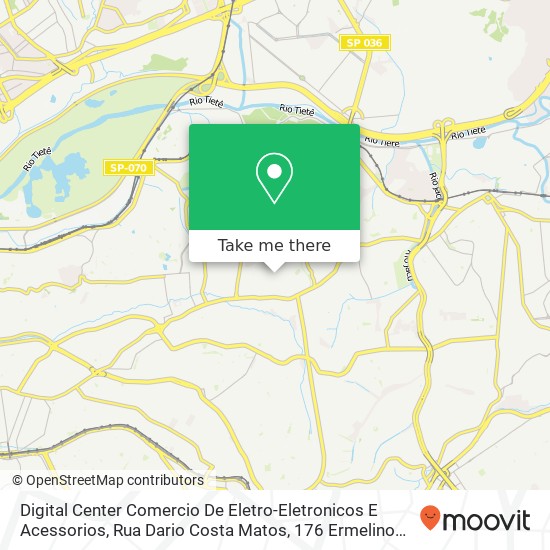 Digital Center Comercio De Eletro-Eletronicos E Acessorios, Rua Dario Costa Matos, 176 Ermelino Matarazzo São Paulo-SP 03805-090 map