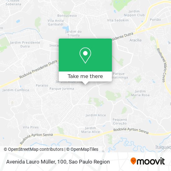 Avenida Lauro Müller, 100 map
