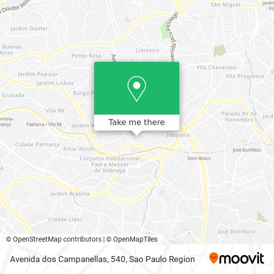 Avenida dos Campanellas, 540 map