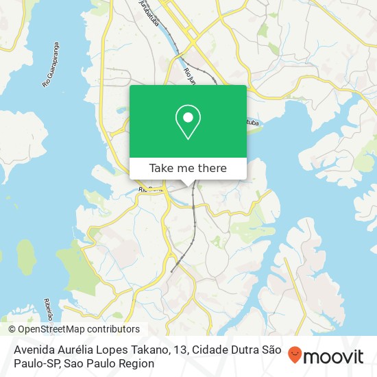 Mapa Avenida Aurélia Lopes Takano, 13, Cidade Dutra São Paulo-SP