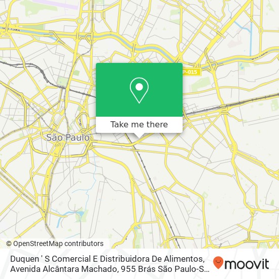 Duquen ' S Comercial E Distribuidora De Alimentos, Avenida Alcântara Machado, 955 Brás São Paulo-SP 03101-003 map