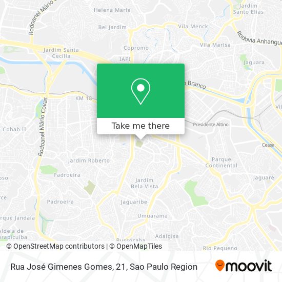 Rua José Gimenes Gomes, 21 map