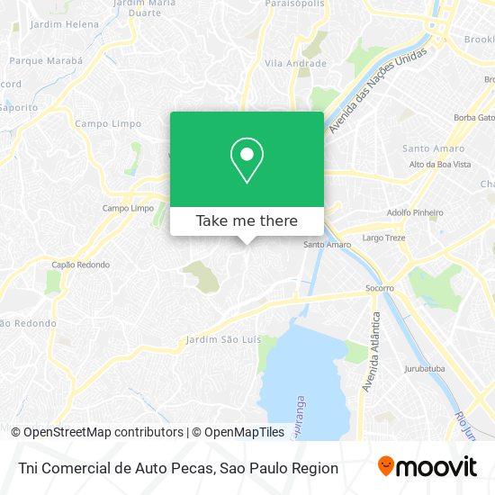 Tni Comercial de Auto Pecas map