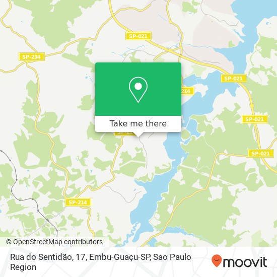 Rua do Sentidão, 17, Embu-Guaçu-SP map