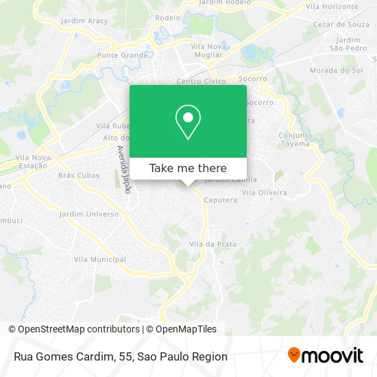 Mapa Rua Gomes Cardim, 55