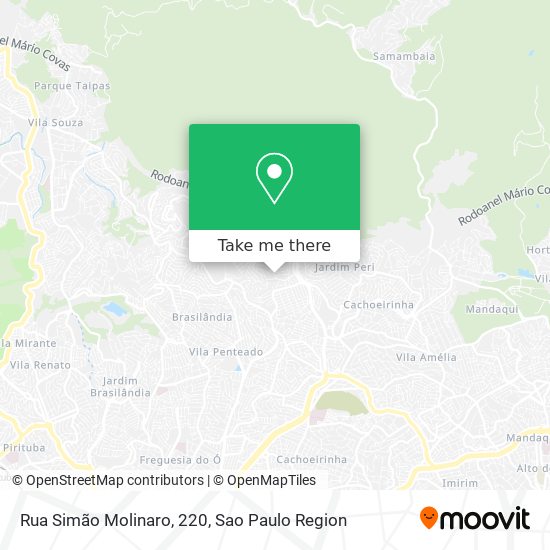 Mapa Rua Simão Molinaro, 220
