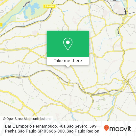 Bar E Emporio Pernambuco, Rua São Severo, 599 Penha São Paulo-SP 03666-000 map