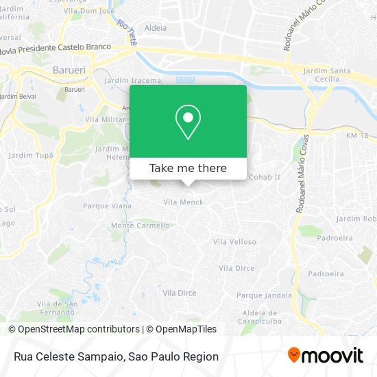 Rua Celeste Sampaio map