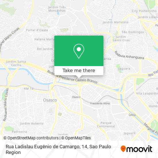 Rua Ladislau Eugênio de Camargo, 14 map