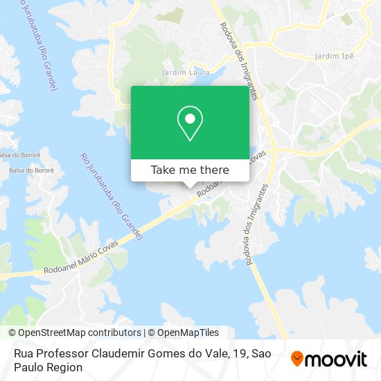 Rua Professor Claudemir Gomes do Vale, 19 map