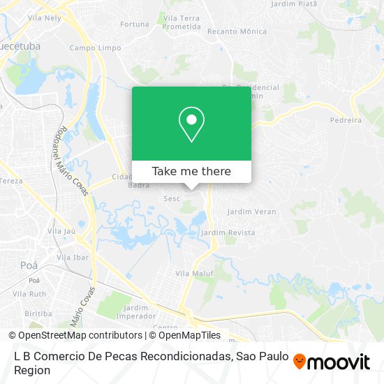 L B Comercio De Pecas Recondicionadas map