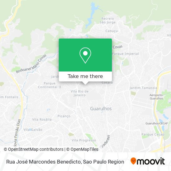 Rua José Marcondes Benedicto map