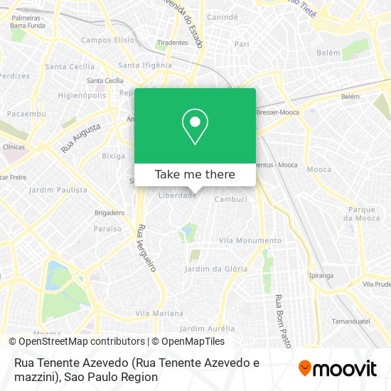 Rua Tenente Azevedo (Rua Tenente Azevedo e mazzini) map