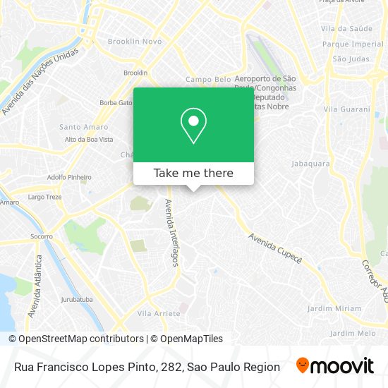 Mapa Rua Francisco Lopes Pinto, 282