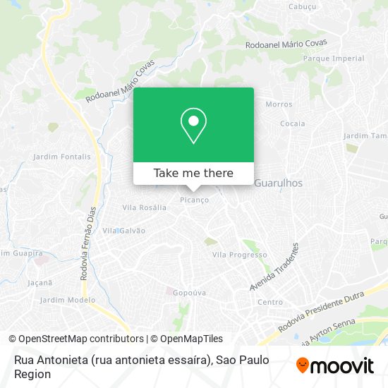 Rua Antonieta (rua antonieta essaíra) map