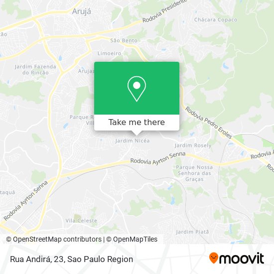 Rua Andirá, 23 map