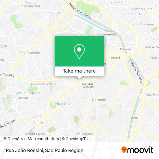 Rua João Rossini map
