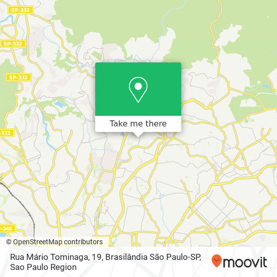 Mapa Rua Mário Tominaga, 19, Brasilândia São Paulo-SP