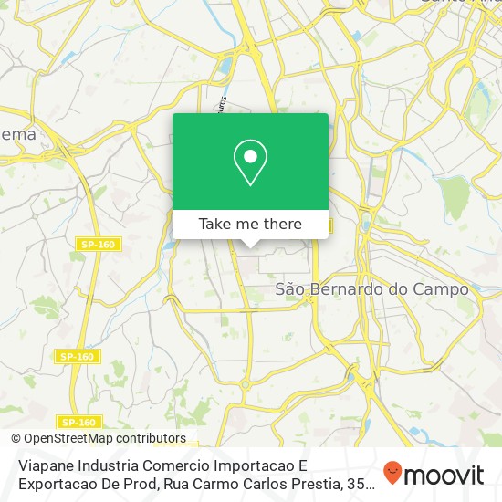 Viapane Industria Comercio Importacao E Exportacao De Prod, Rua Carmo Carlos Prestia, 35 Planalto São Bernardo do Campo-SP 09895-040 map