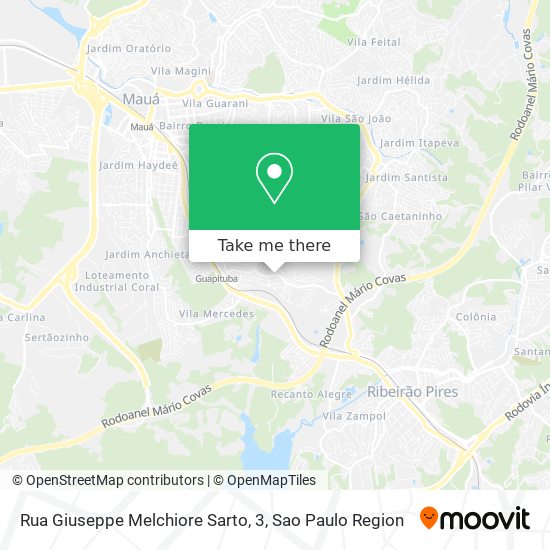 Rua Giuseppe Melchiore Sarto, 3 map