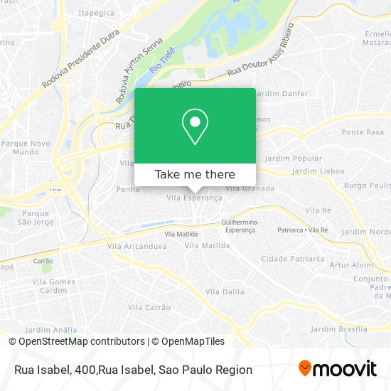 Rua Isabel, 400,Rua Isabel map