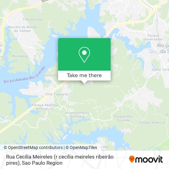 Mapa Rua Cecília Meireles (r cecília meireles ribeirão pires)