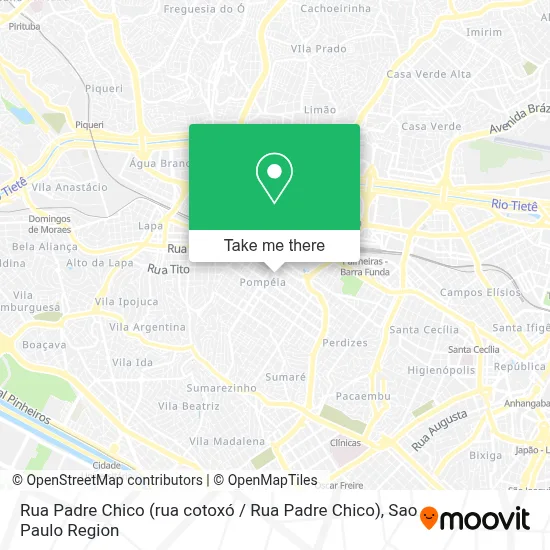 Rua Padre Chico (rua cotoxó / Rua Padre Chico) map