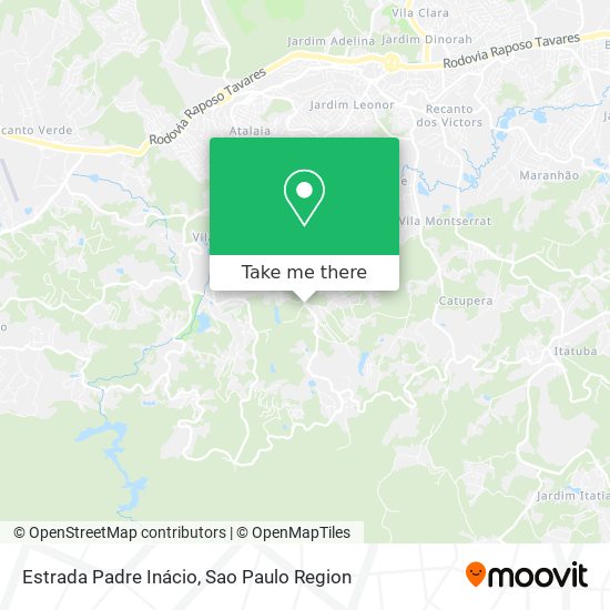 Estrada Padre Inácio map