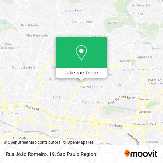 Mapa Rua João Romeiro, 19
