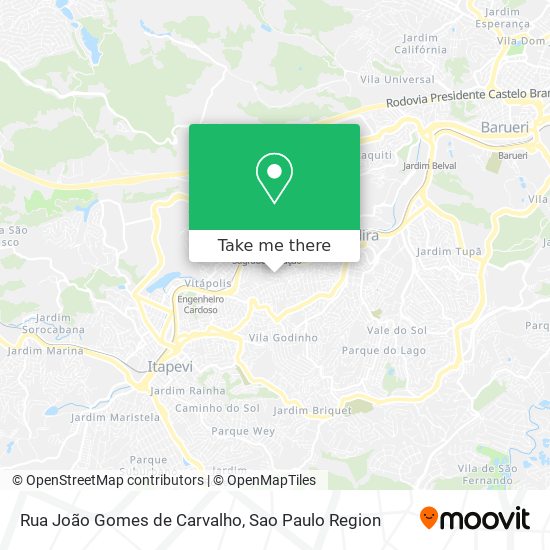 Rua João Gomes de Carvalho map