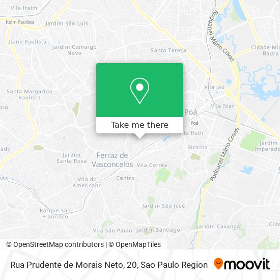 Rua Prudente de Morais Neto, 20 map