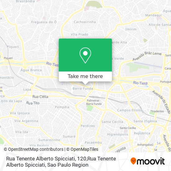 Mapa Rua Tenente Alberto Spicciati, 120,Rua Tenente Alberto Spicciati