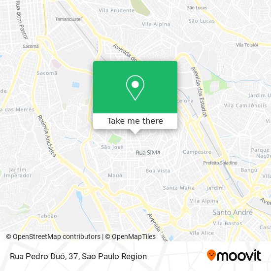 Mapa Rua Pedro Duó, 37