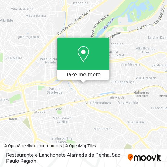 Restaurante e Lanchonete Alameda da Penha map